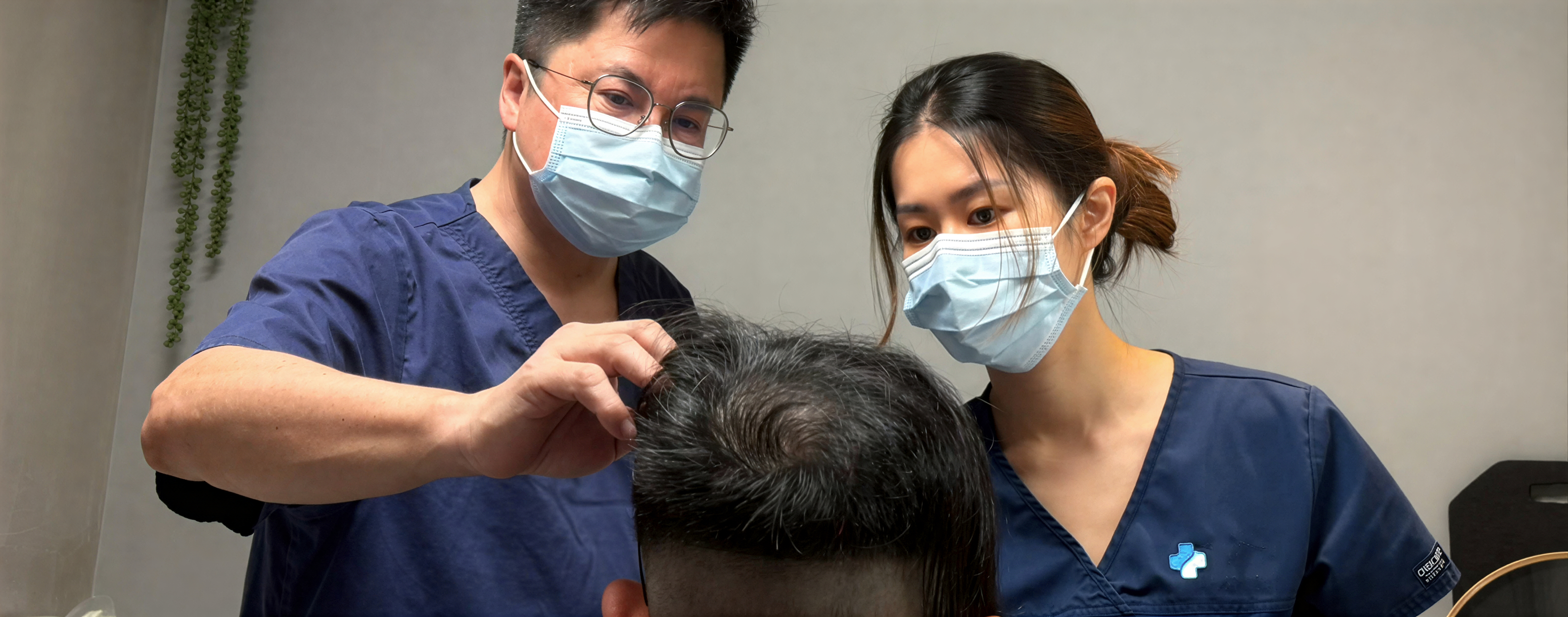 Doctor-led hair transplant team